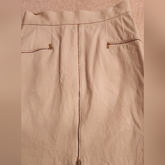 Light Tan Pencil Skirt - Picture 2 of 4